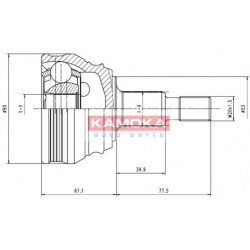 Granata prie rato (pusašio šarnyras)
                                KAMOKA                                6680, KAMOKA, 66