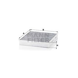 Filtras, salono oras
                                MANN-FILTER                                                CUK2559, MANN
