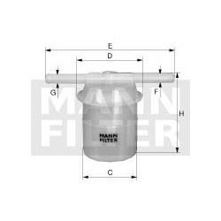 kuro filtras
                                MANN-FILTER                                                WK42/6, MANN-FILTER, 