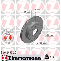 stabdžių diskas (1vnt) COAT Z
                                ZIMMERMANN                                                540