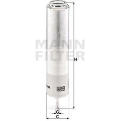 kuro filtras
                                MANN-FILTER                                                WK5001, MANN-FILTER, 