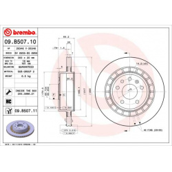 stabdžių diskas (1vnt) PRIME LINE - UV Coated
                                BREMBO                                       