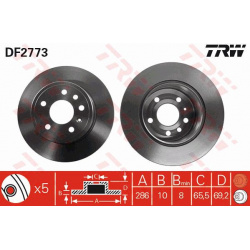 Stabdžių diskas
                                TRW                                                DF2773, TRW, DF2773, aut