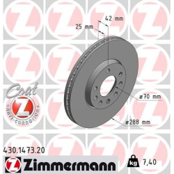 stabdžių diskas (1vnt) COAT Z
                                ZIMMERMANN                                                430