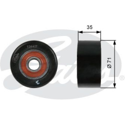 kreipiantysis skriemulys, V formos rumbuotas diržas DriveAlign™
                                GATES                     