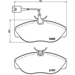 stabdžių trinkelių rinkinys, diskinis stabdys PRIME LINE
                                BREMBO                           