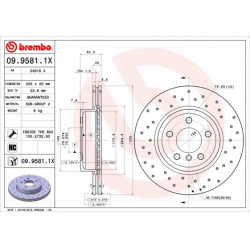 stabdžių diskas (1vnt) XTRA LINE - Xtra
                                BREMBO                                             