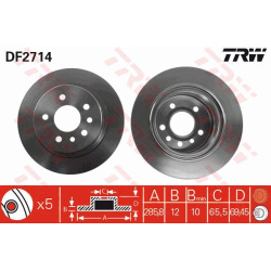 Stabdžių diskas
                                TRW                                                DF2714, TRW, DF2714, aut