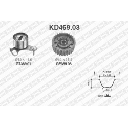paskirstymo diržo komplektas
                                SNR                                                KD469.03, SN