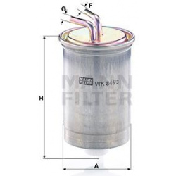 Kuro filtras
                                MANN-FILTER                                                WK845/3, MANN-FILTER,