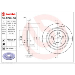 stabdžių diskas (1vnt) PRIME LINE - UV Coated
                                BREMBO                                       