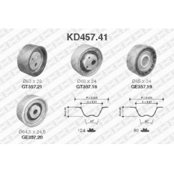 paskirstymo diržo komplektas
                                SNR                                                KD457.41, SN