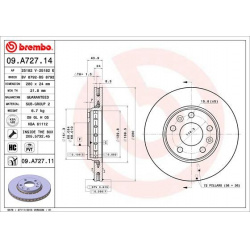 stabdžių diskas (1vnt) PRIME LINE - UV Coated
                                BREMBO                                       