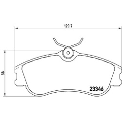stabdžių trinkelių rinkinys, diskinis stabdys PRIME LINE
                                BREMBO                           