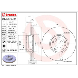stabdžių diskas (1vnt) PRIME LINE - UV Coated
                                BREMBO                                       