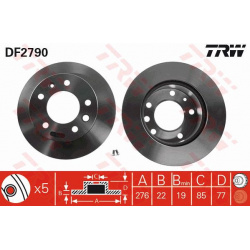 stabdžių diskas (1vnt)
                                TRW                                                DF2790, TRW, DF27