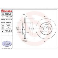 stabdžių diskas (1vnt) PRIME LINE
                                BREMBO                                                08.