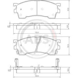 stabdžių trinkelių rinkinys, diskinis stabdys
                                A.B.S.                                      