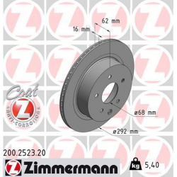 stabdžių diskas (1vnt) COAT Z
                                ZIMMERMANN                                200.2523.20, Nenuro