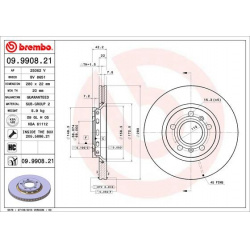 stabdžių diskas (1vnt) PRIME LINE - UV Coated
                                BREMBO                                       
