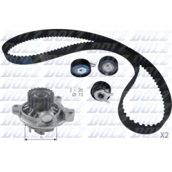 vandens siurblio ir paskirstymo diržo komplektas
                                DOLZ                                       