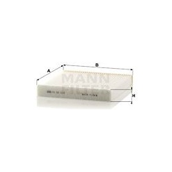 filtras, salono oras
                                MANN-FILTER                                CU22013, MANN-FILTER, CU22013