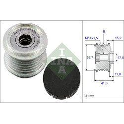 laisvos eigos sankaba, kint. sr. generatorius
INA