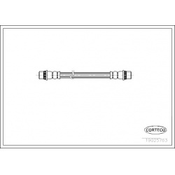 stabdžių žarnelė
                                CORTECO                                                19025763, CORTECO