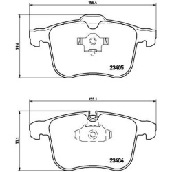 stabdžių trinkelių rinkinys, diskinis stabdys PRIME LINE
                                BREMBO                           