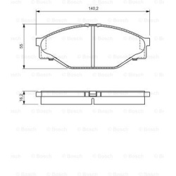 stabdžių trinkelių rinkinys, diskinis stabdys
BOSCH