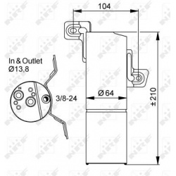 džiovintuvas, oro kondicionierius
                                NRF                                                33303, 