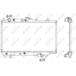 Aušinimo radiatorius
NRF 53322, NRF, 53322, a