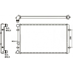 Aušinimo radiatorius
                                NRF                                                509529A, NRF, 509529