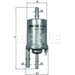 Filtras kuro diesel
                                MAHLE                                                KL871, MAHLE, KL871,