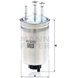 kuro filtras
                                MANN-FILTER                                                WK829/3, MANN-FILTER,