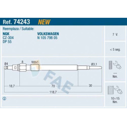 kaitinimo žvakė
                                FAE                                                74243, Nenurodytas gamin