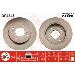 stabdžių diskas (1vnt)
                                TRW                                                DF4548, TRW, DF45