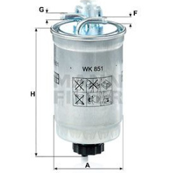 kuro filtras
MANN-FILTER WK851, MANN-FILTER, W