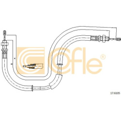 trosas, stovėjimo stabdys
                                COFLE                                                17.6105, Nenu