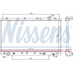 Aušinimo radiatorius
                                NISSENS                                                62866, NISSENS, 