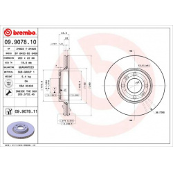 stabdžių diskas (1vnt) PRIME LINE - UV Coated
                                BREMBO                                       