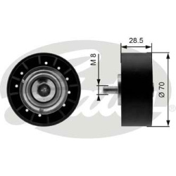 kreipiantysis skriemulys, V formos rumbuotas diržas DriveAlign™
                                GATES                     