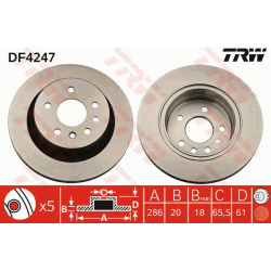 stabdžių diskas (1vnt)
                                TRW                                                DF4247, TRW, DF42
