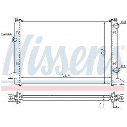 Aušinimo radiatorius
                                NISSENS                                                65253, NISSENS, 