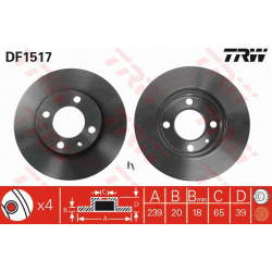 Stabdžių diskas
                                TRW                                                DF1517, TRW, DF1517, aut