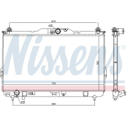 Aušinimo radiatorius
                                NISSENS                                                675017, NISSENS,