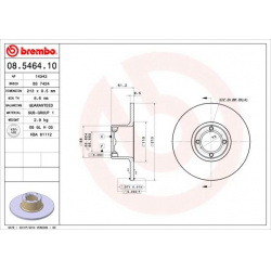 stabdžių diskas (1vnt) PRIME LINE
                                BREMBO                                                08.