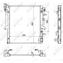 Aušinimo radiatorius
                                NRF                                                53910, NRF, 53910, a