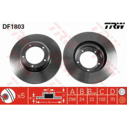 Stabdžių diskas
                                TRW                                                DF1803, TRW, DF1803, aut