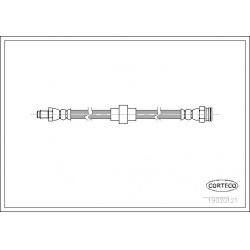 stabdžių žarnelė
                                CORTECO                                                19020121, CORTECO